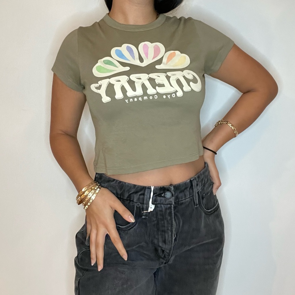 Cherry LA baby tee